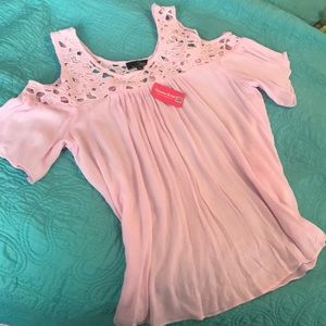 Suzanne Betro Cold Shoulder Top